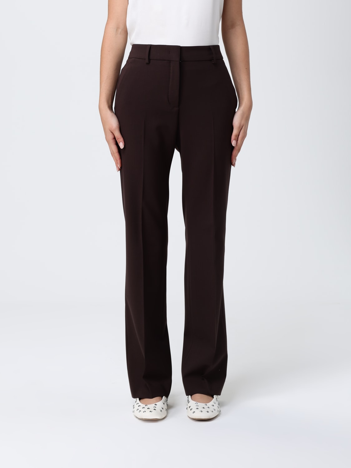 INCOTEX PANTS: Pants woman Incotex, Brown - Img 1