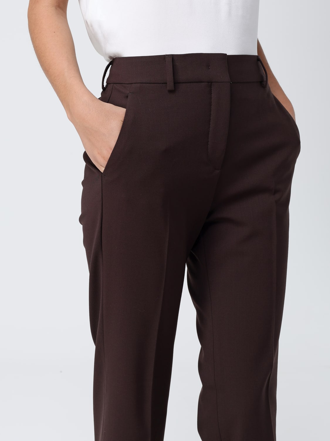INCOTEX PANTS: Pants woman Incotex, Brown - Img 3