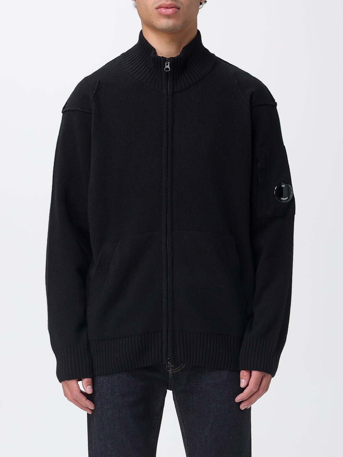 C.P. COMPANY SWEATER: Cardigan men C.P. Company, Black - Img 1