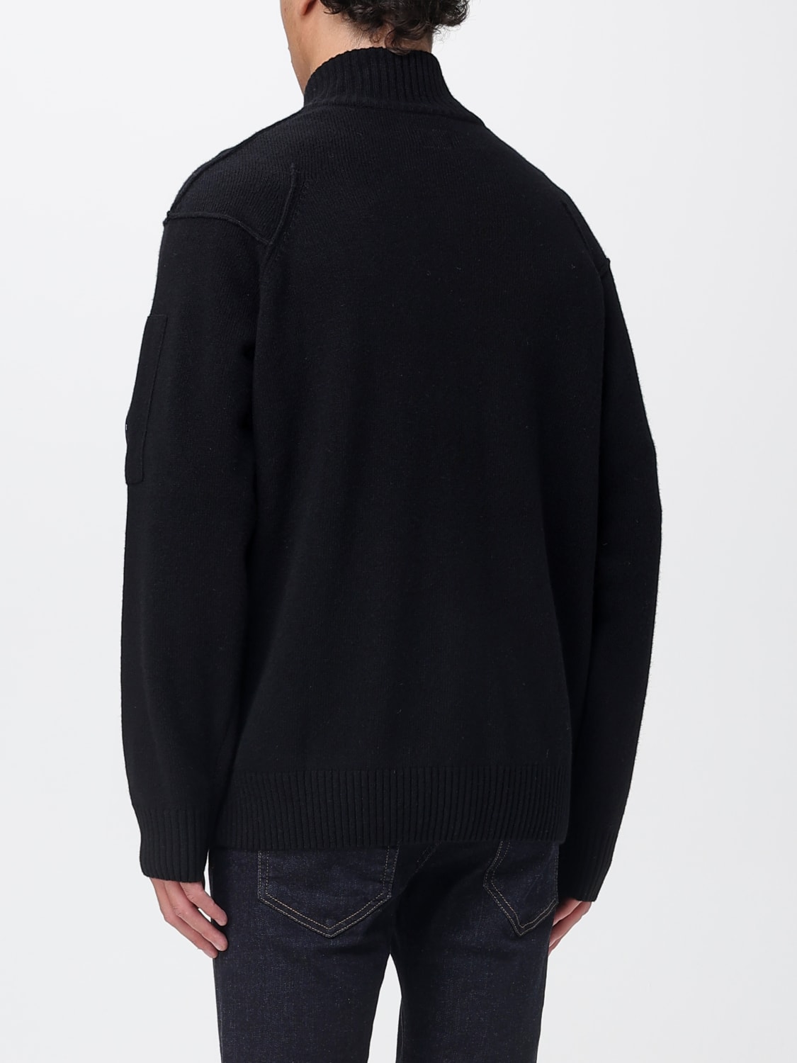 C.P. COMPANY SWEATER: Cardigan men C.P. Company, Black - Img 2