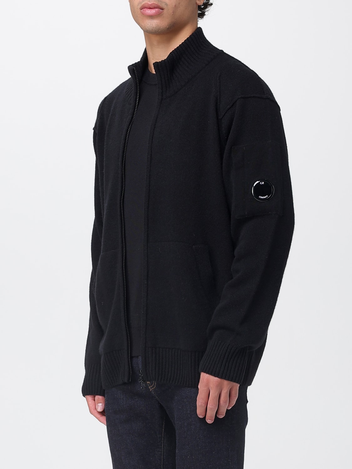 C.P. COMPANY SWEATER: Cardigan men C.P. Company, Black - Img 3
