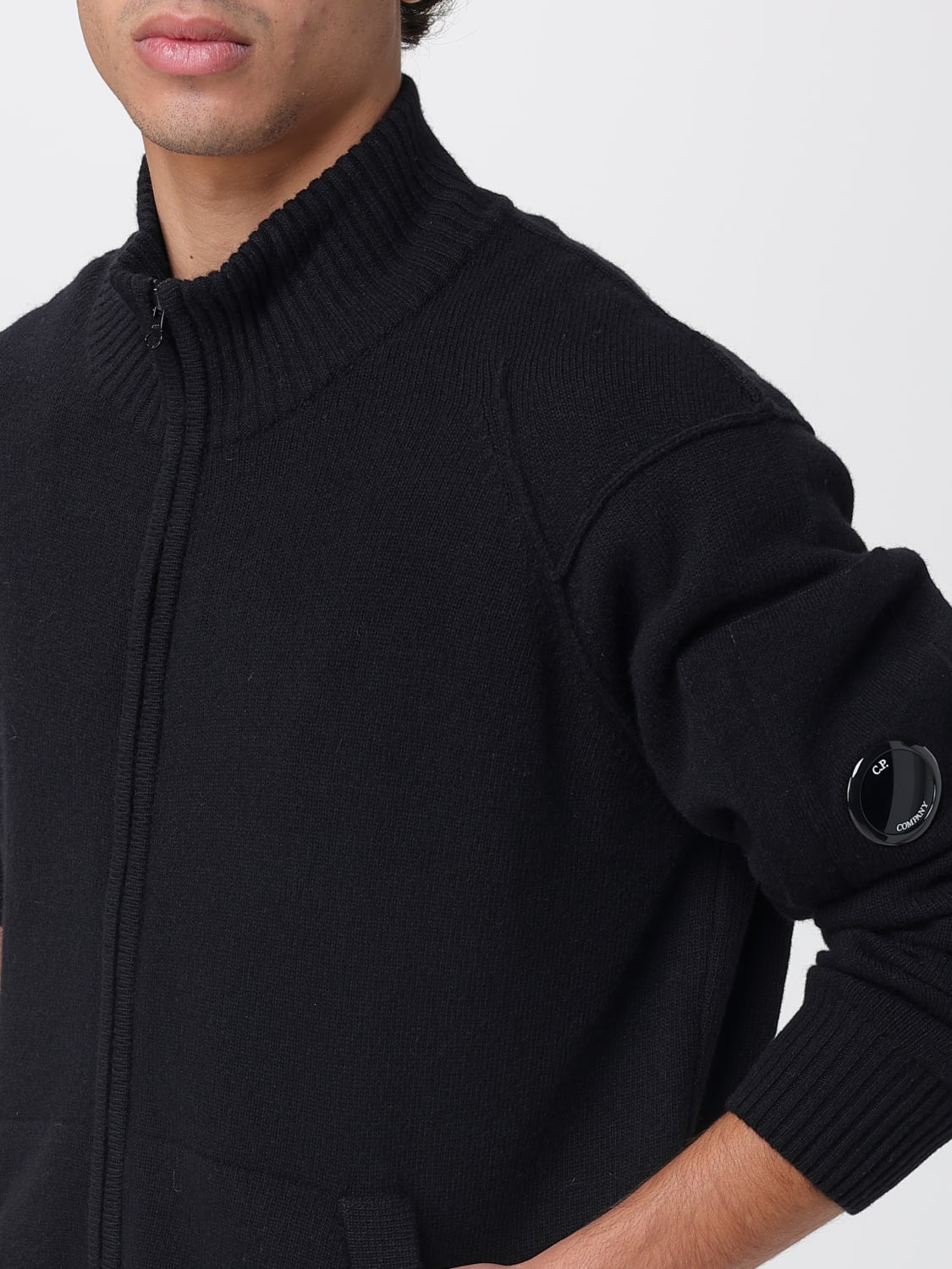 C.P. COMPANY SWEATER: Cardigan men C.P. Company, Black - Img 4