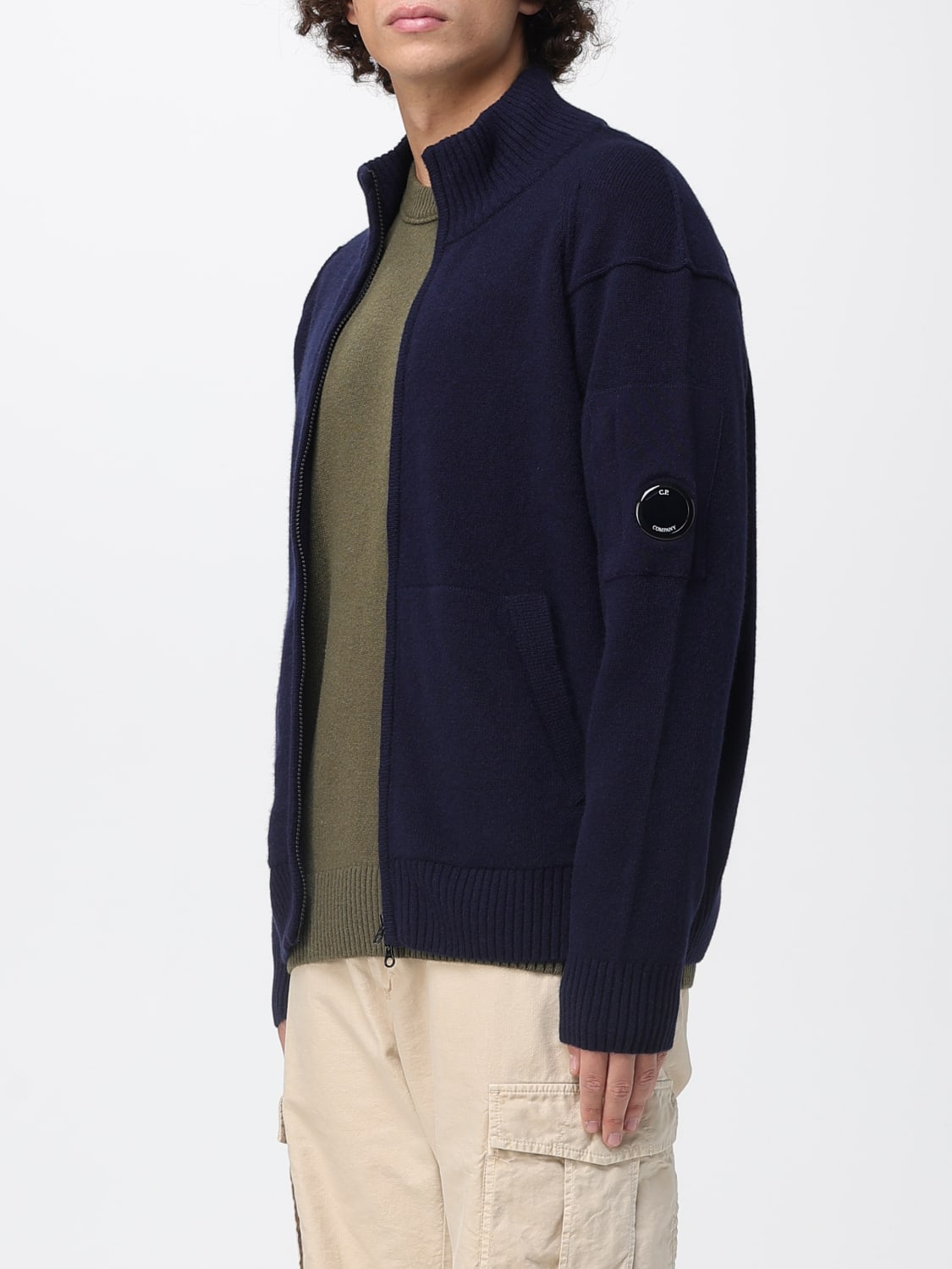 C.P. COMPANY SWEATER: Cardigan men C.P. Company, Blue - Img 3