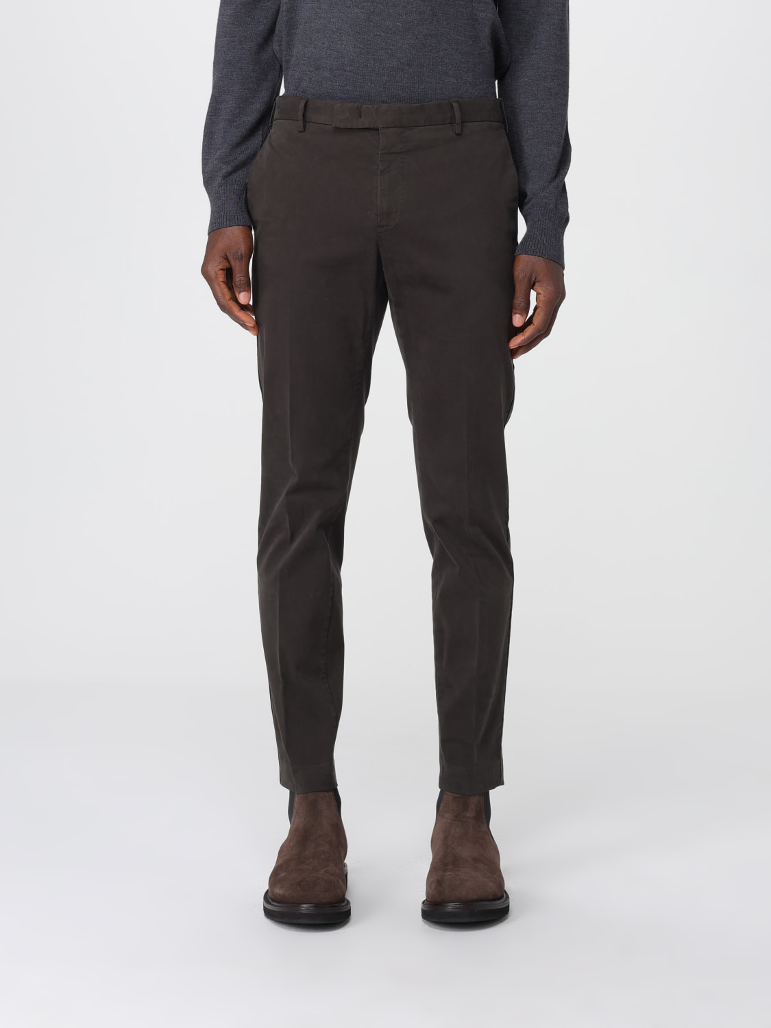 PT01 PANTS: Pants men Pt01, Brown - Img 1