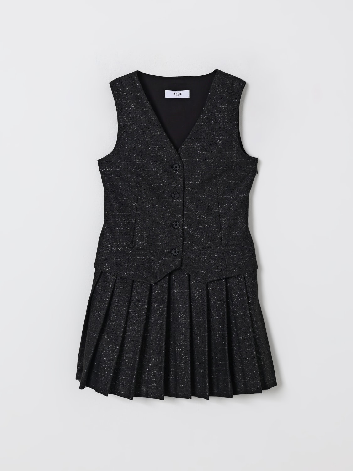 MSGM KIDS KLEID: Kleid kinder MSGM Kids, Schwarz - Img 1