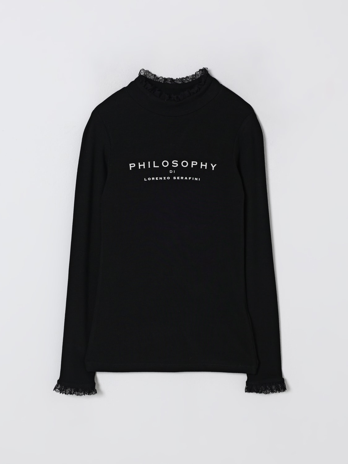 PHILOSOPHY DI LORENZO SERAFINI SWEATER: Sweater kids Philosophy Di Lorenzo Serafini, Black - Img 1