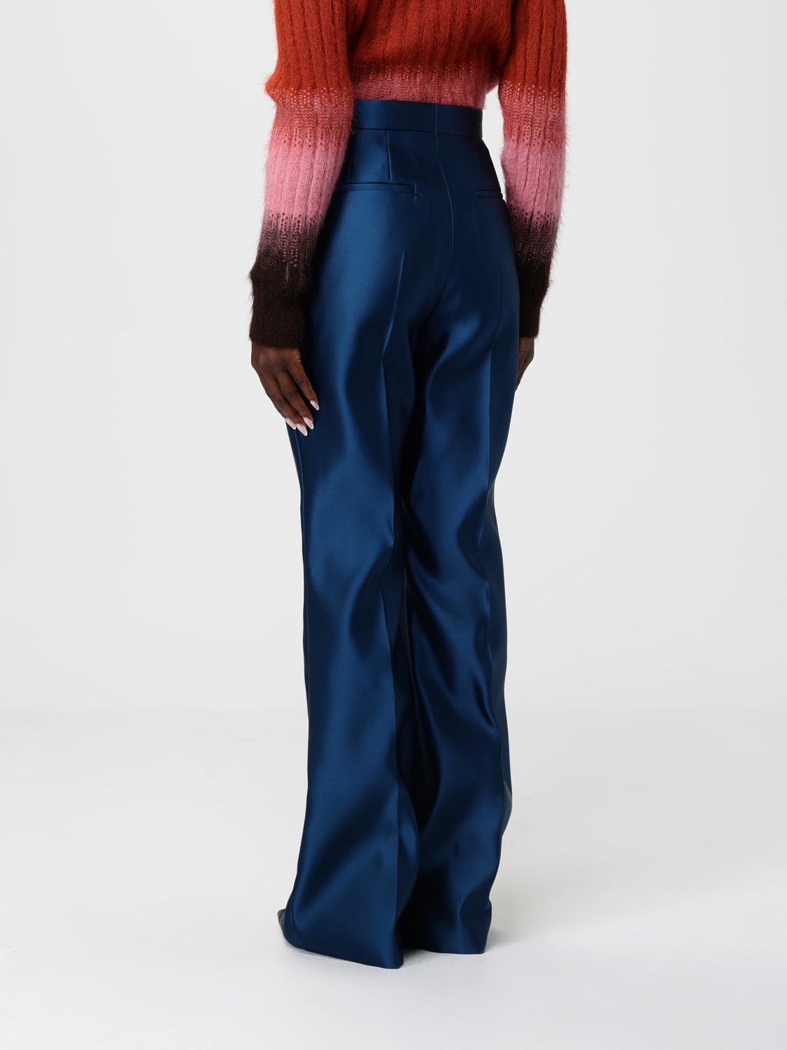 FENDI PANTS: Fendi women's pants, Blue - Img 3