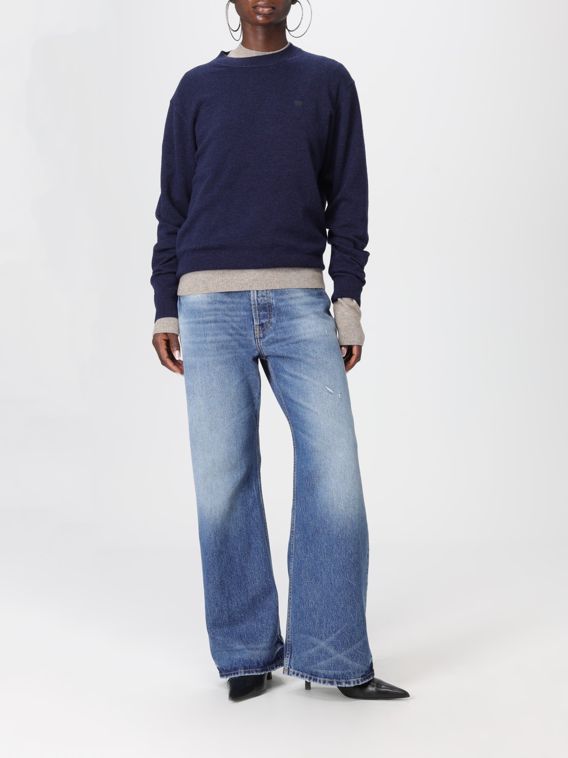 ACNE STUDIOS SWEATER: Sweatshirt woman Acne Studios, Blue - Img 2