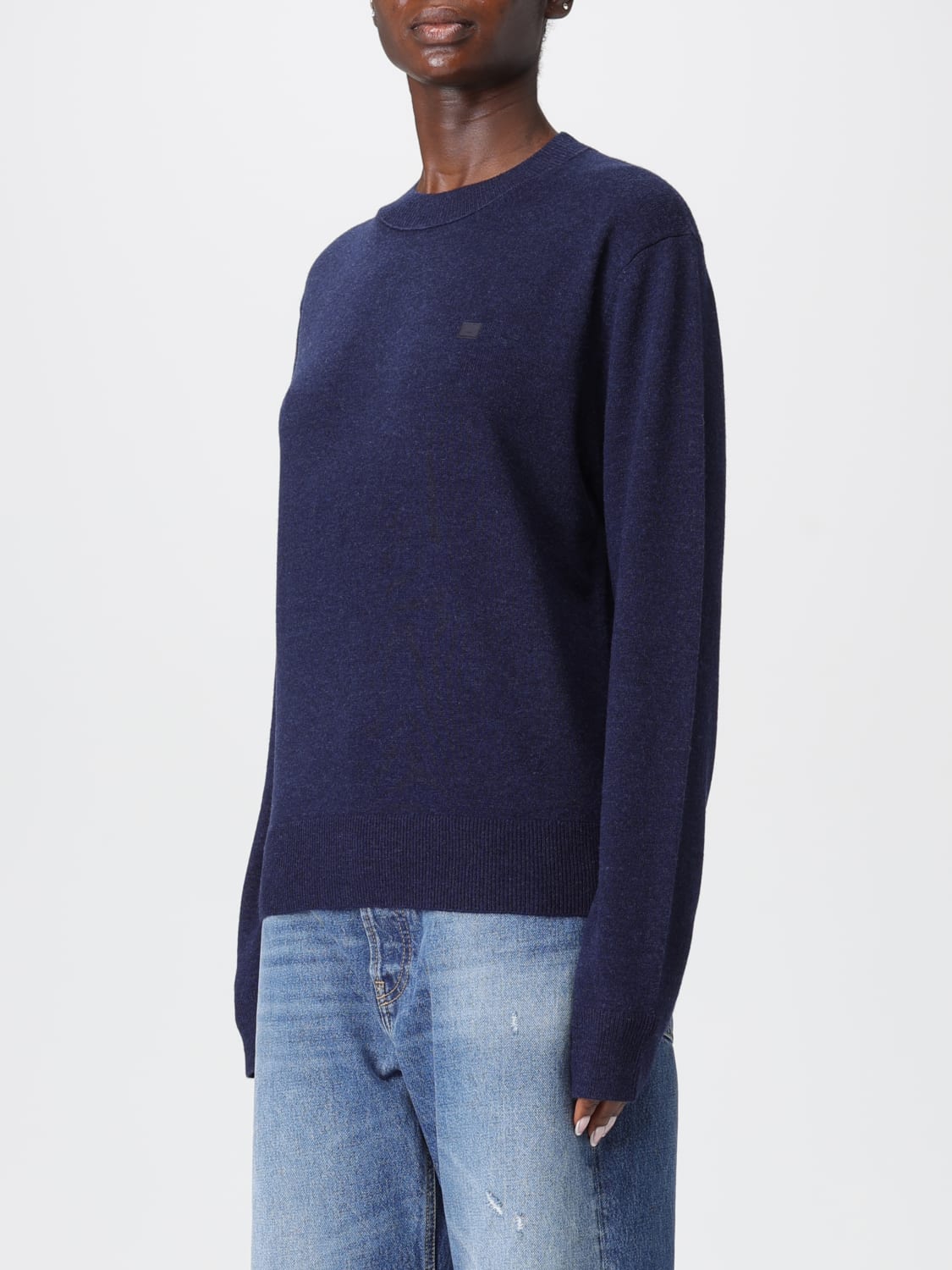 ACNE STUDIOS SWEATER: Sweatshirt woman Acne Studios, Blue - Img 4