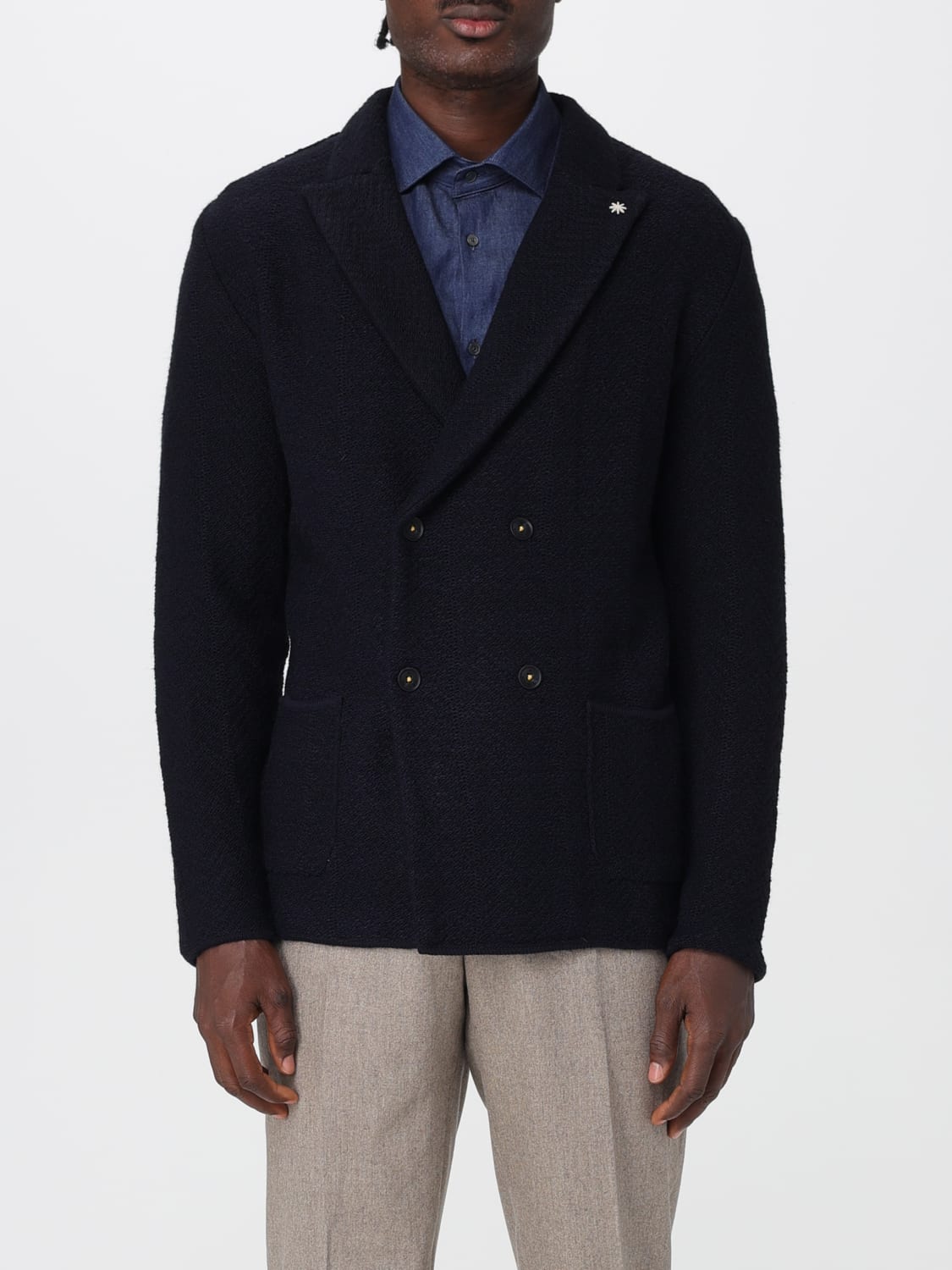 MANUEL RITZ VESTE: Pull homme Manuel Ritz, Bleu - Img 1