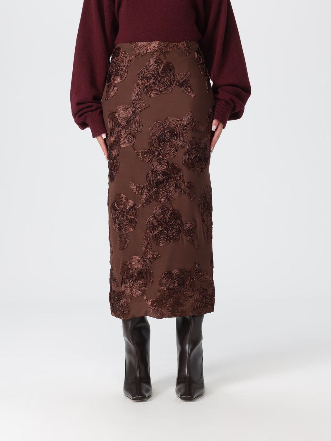 ROTATE ROCK: Rock damen Rotate, Braun - Img 1