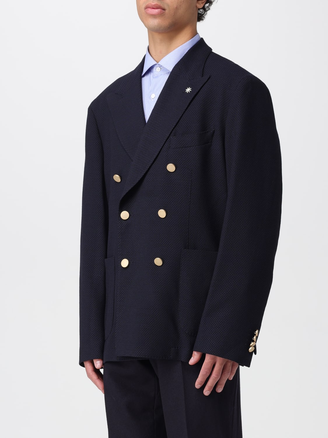 MANUEL RITZ JACKET: Jacket men Manuel Ritz, Blue - Img 3