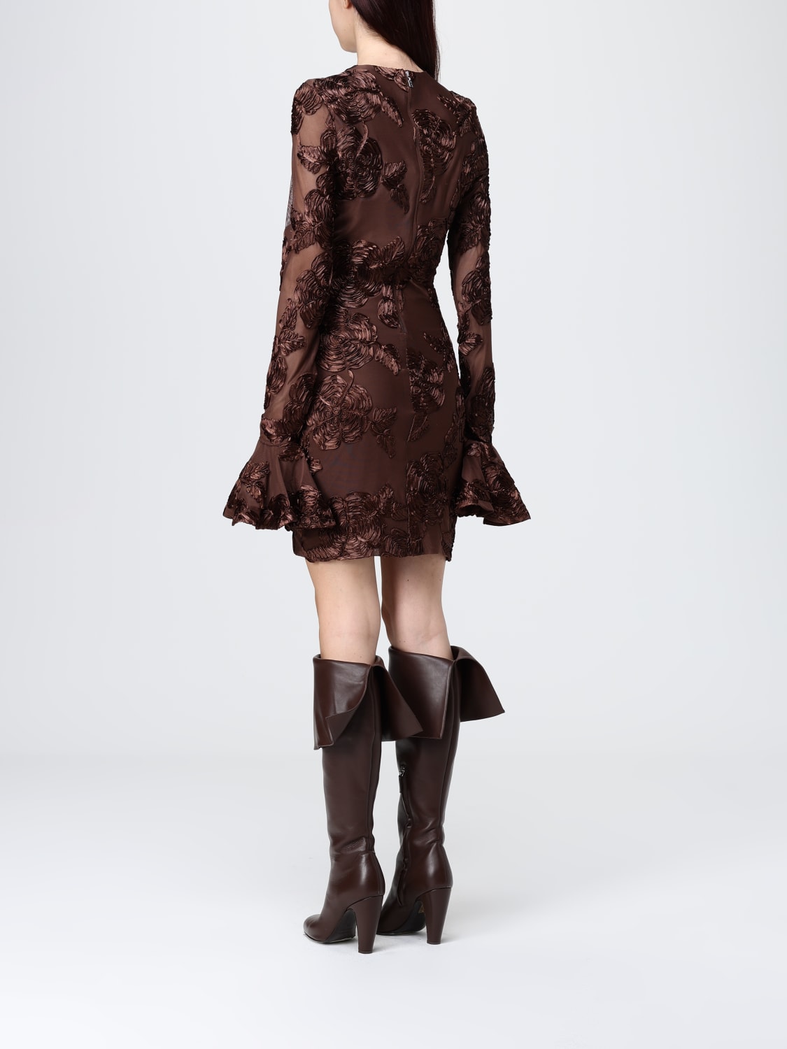 ROTATE VESTIDO: Vestido mujer Rotate, Marrón - Img 2