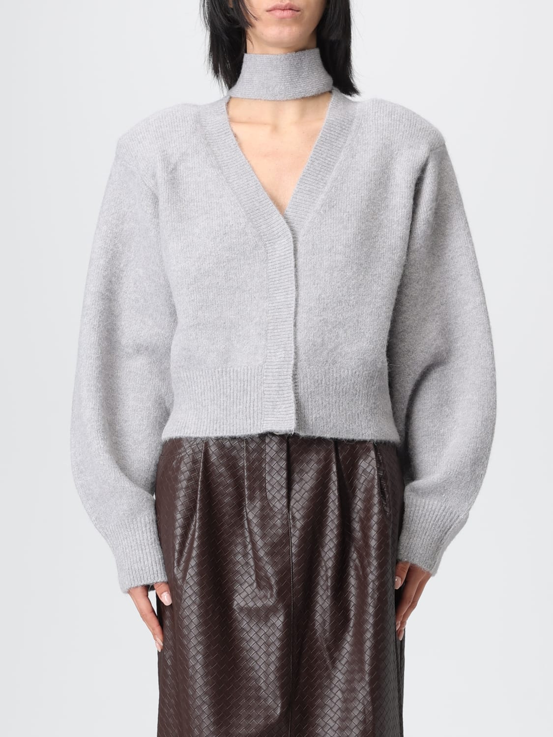 ROTATE SWEATER: Sweater woman Rotate, Grey - Img 1