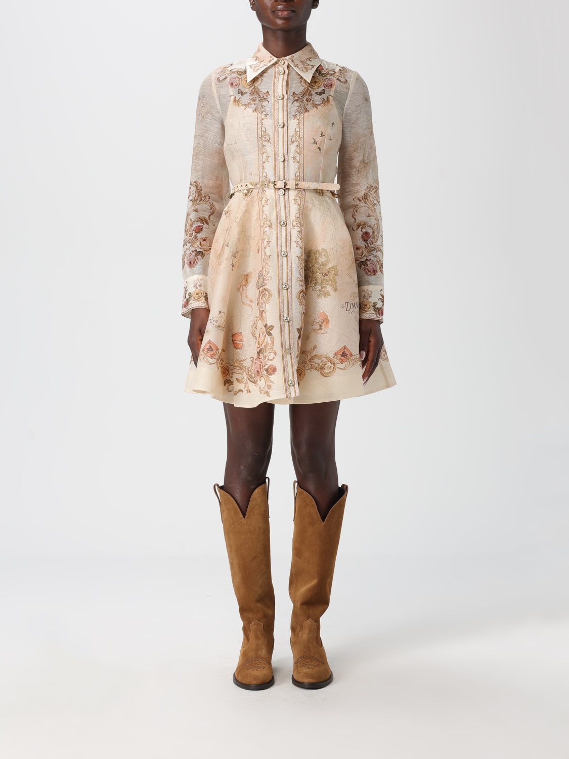 ZIMMERMANN VESTIDO: Vestido mujer Zimmermann, Beige - Img 1