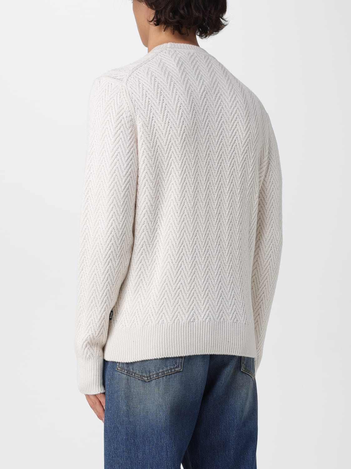 BOSS SWEATER: Sweater men Boss, White - Img 2