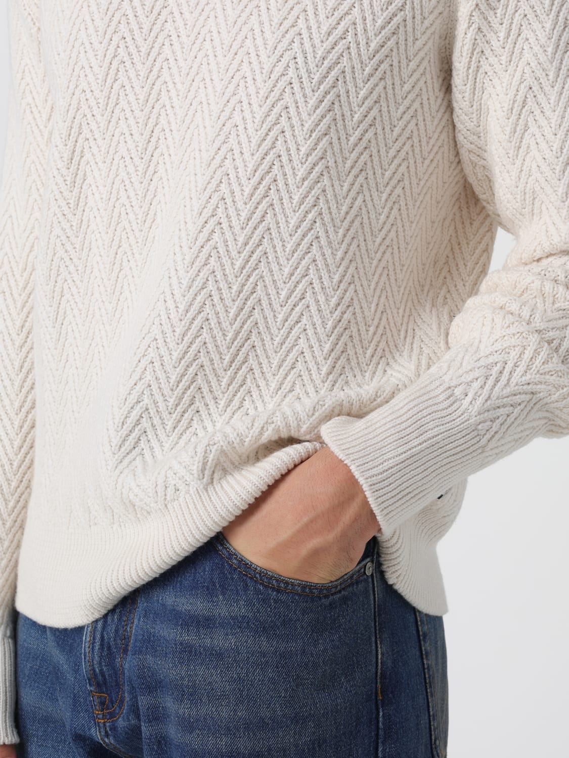 BOSS SWEATER: Sweater men Boss, White - Img 3