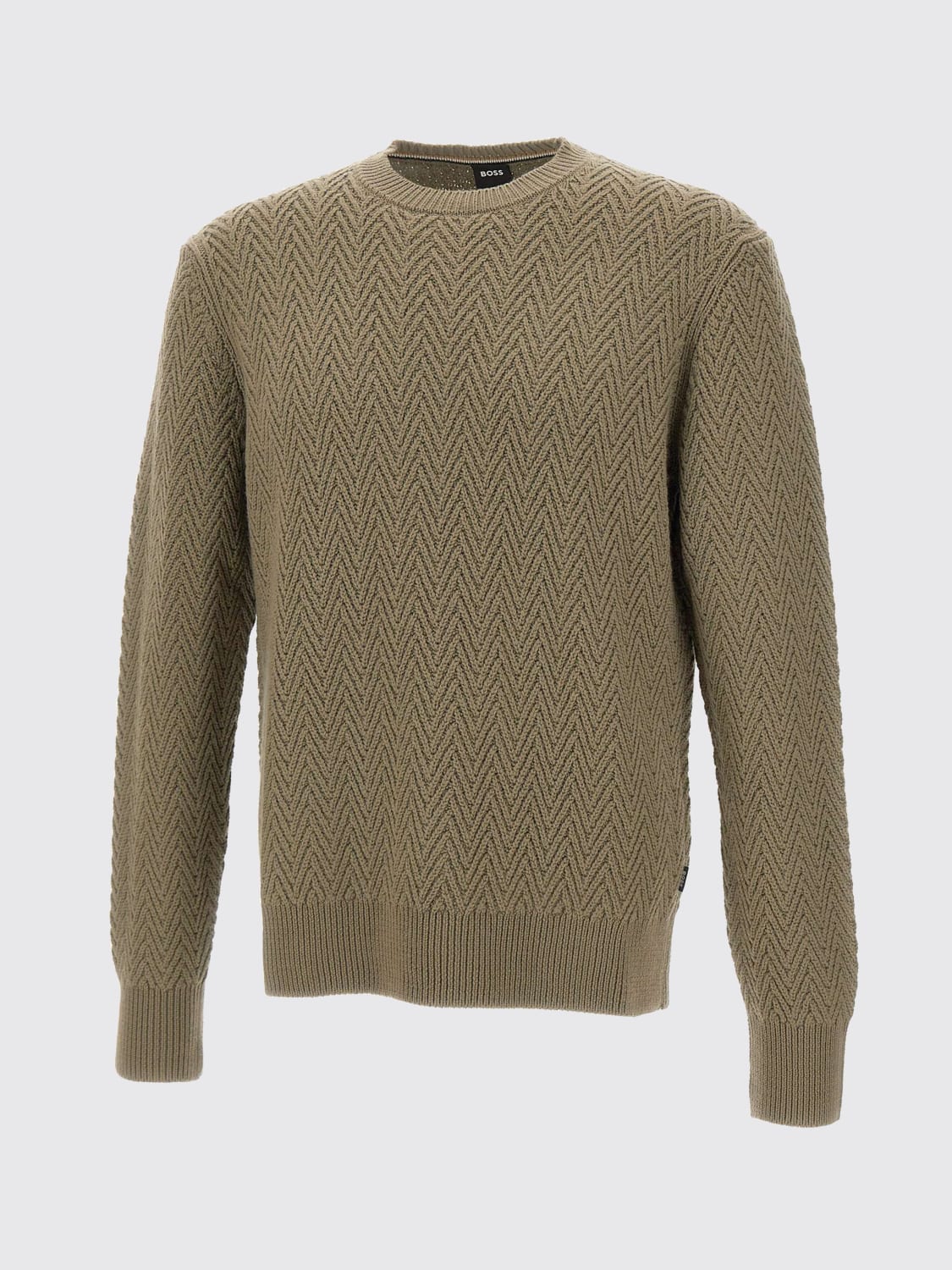 BOSS 스웨터: 스웨터 남성 Boss, 브라운 - Img 2