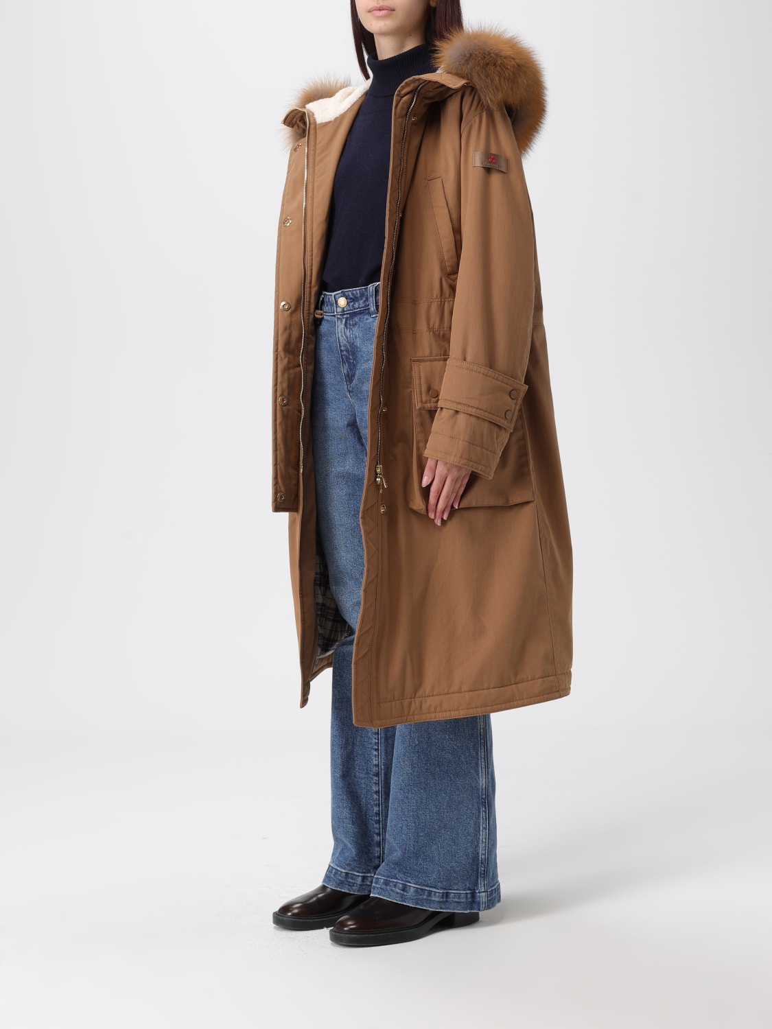 PEUTEREY COAT: Coat woman Peuterey, Brown - Img 3