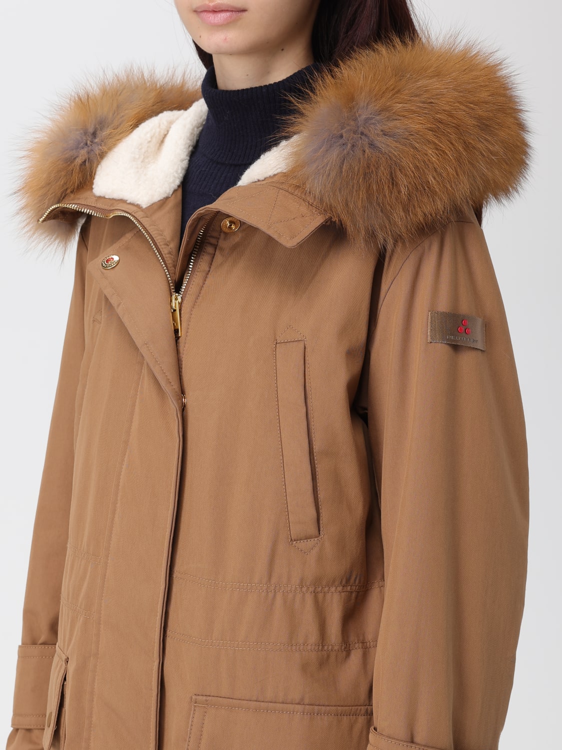 PEUTEREY COAT: Coat woman Peuterey, Brown - Img 4