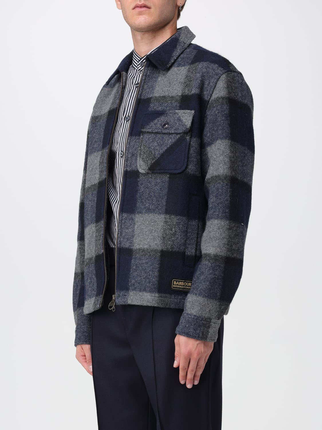 BARBOUR JACKET: Coat men Barbour, Blue - Img 3