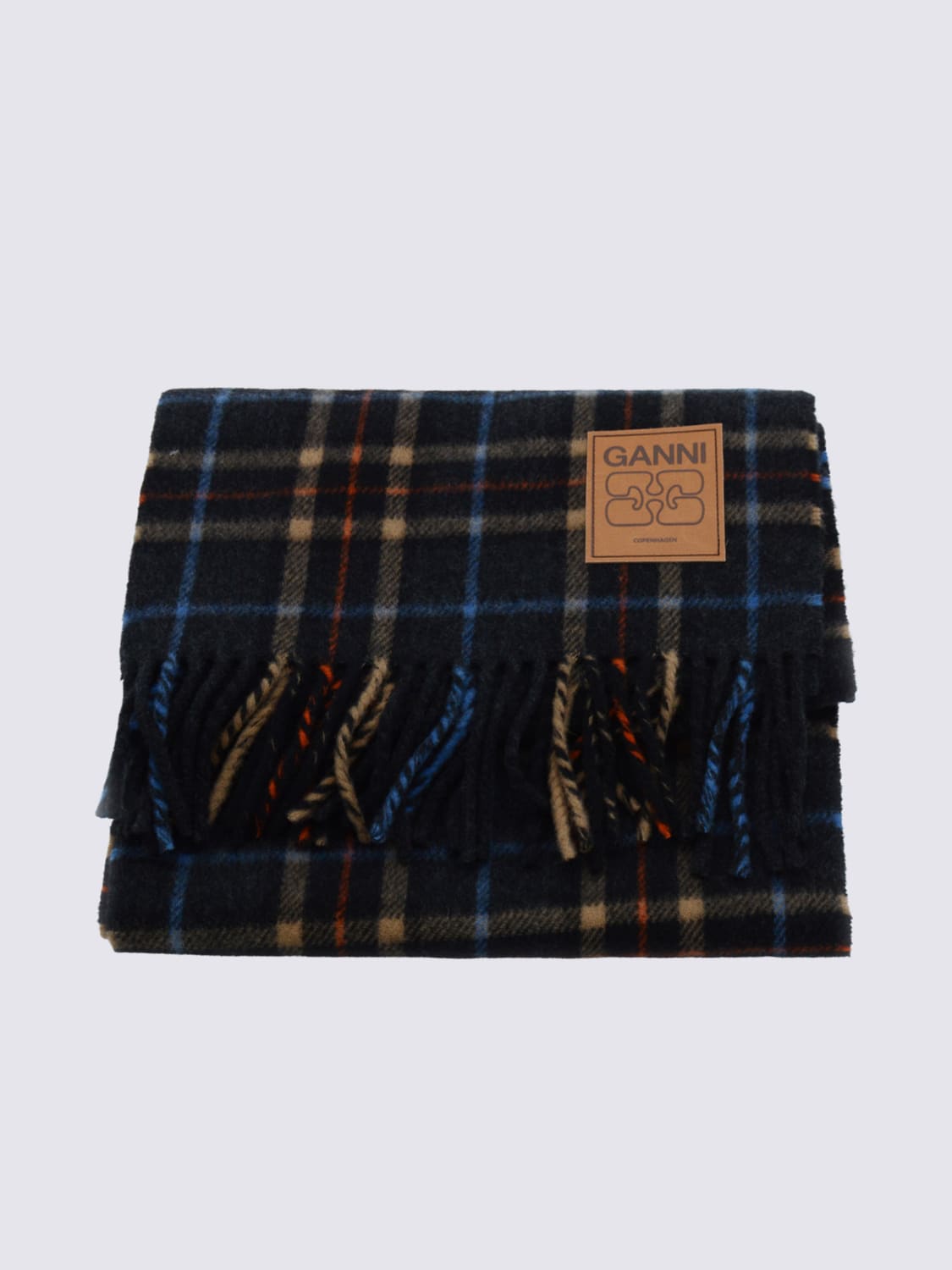 GANNI SCARF: Scarf woman Ganni, Grey - Img 1