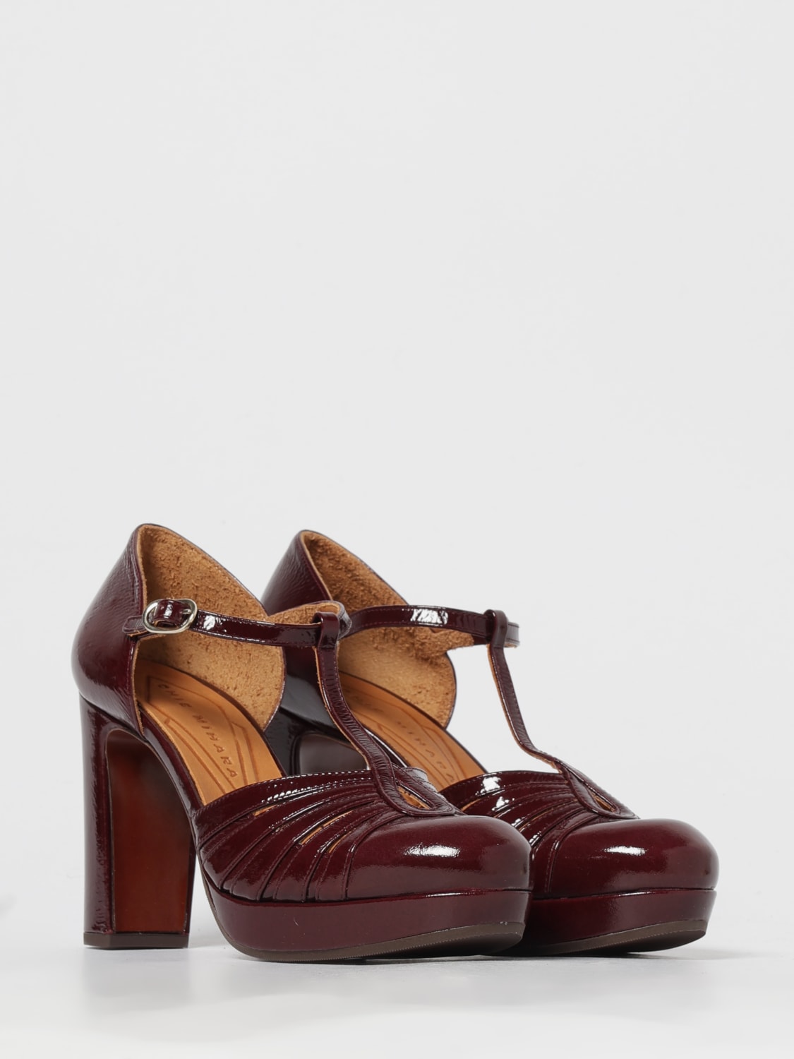 CHIE MIHARA PUMP: High heel shoes woman Chie Mihara, Burgundy - Img 2