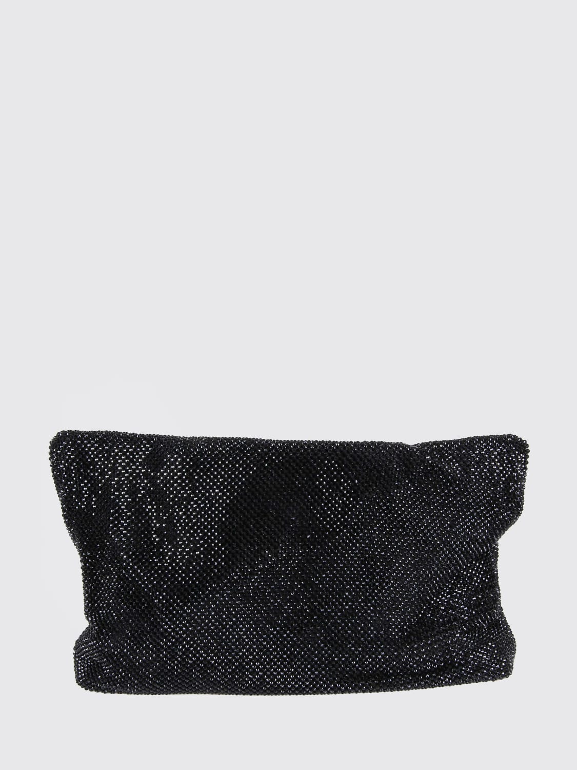 TWENTY FOURHAITCH CLUTCH: Clutch Dunham Twenty Fourhaitch in tessuto con strass all over , Nero - Img 2