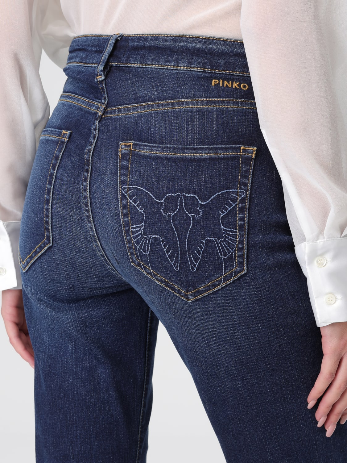 PINKO JEANS: Jeans femme Pinko, Denim - Img 3