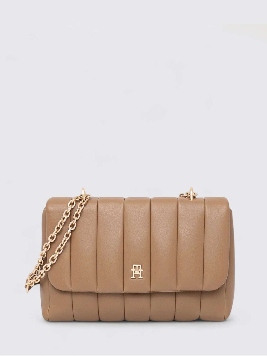 TOMMY HILFIGER SHOULDER BAG: Handbag woman Tommy Hilfiger, Beige - Img 1