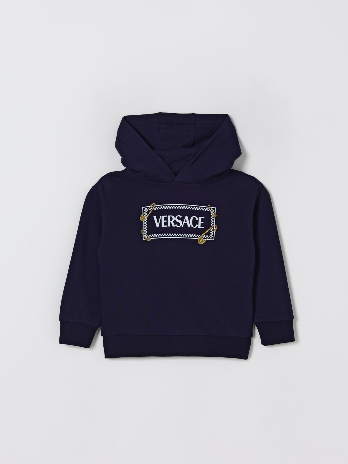 VERSACE SWEATER: Sweater kids Versace, Blue - Img 1