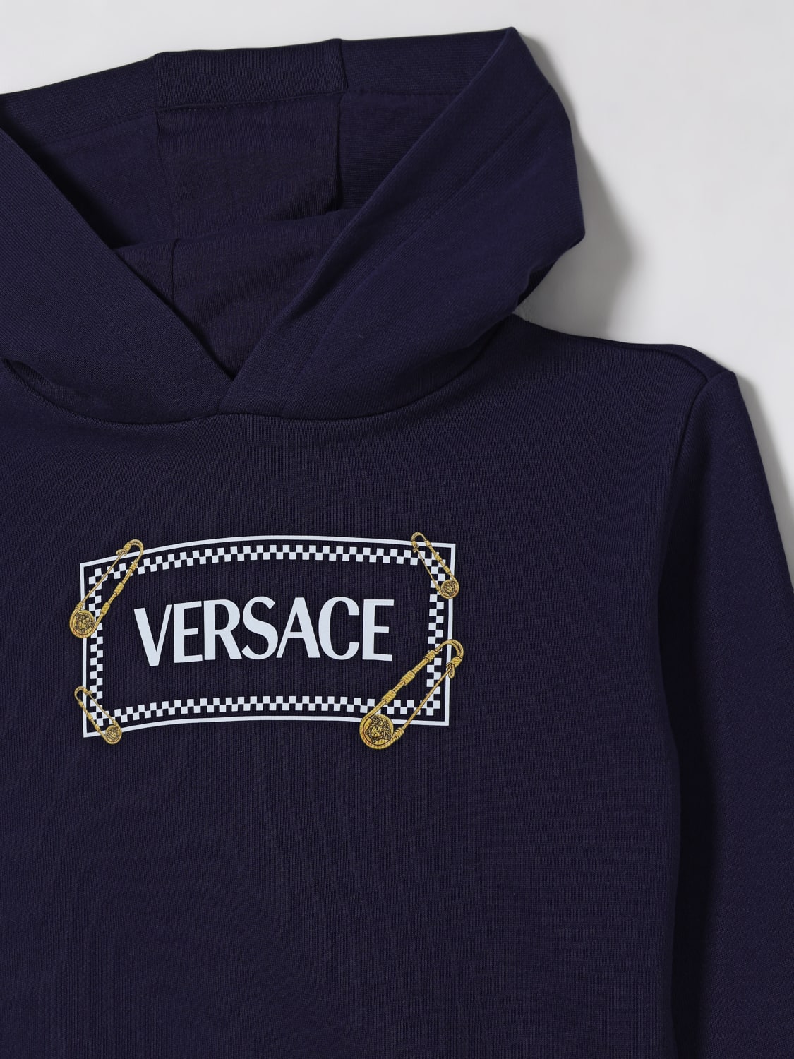 VERSACE SWEATER: Sweater kids Versace, Blue - Img 3