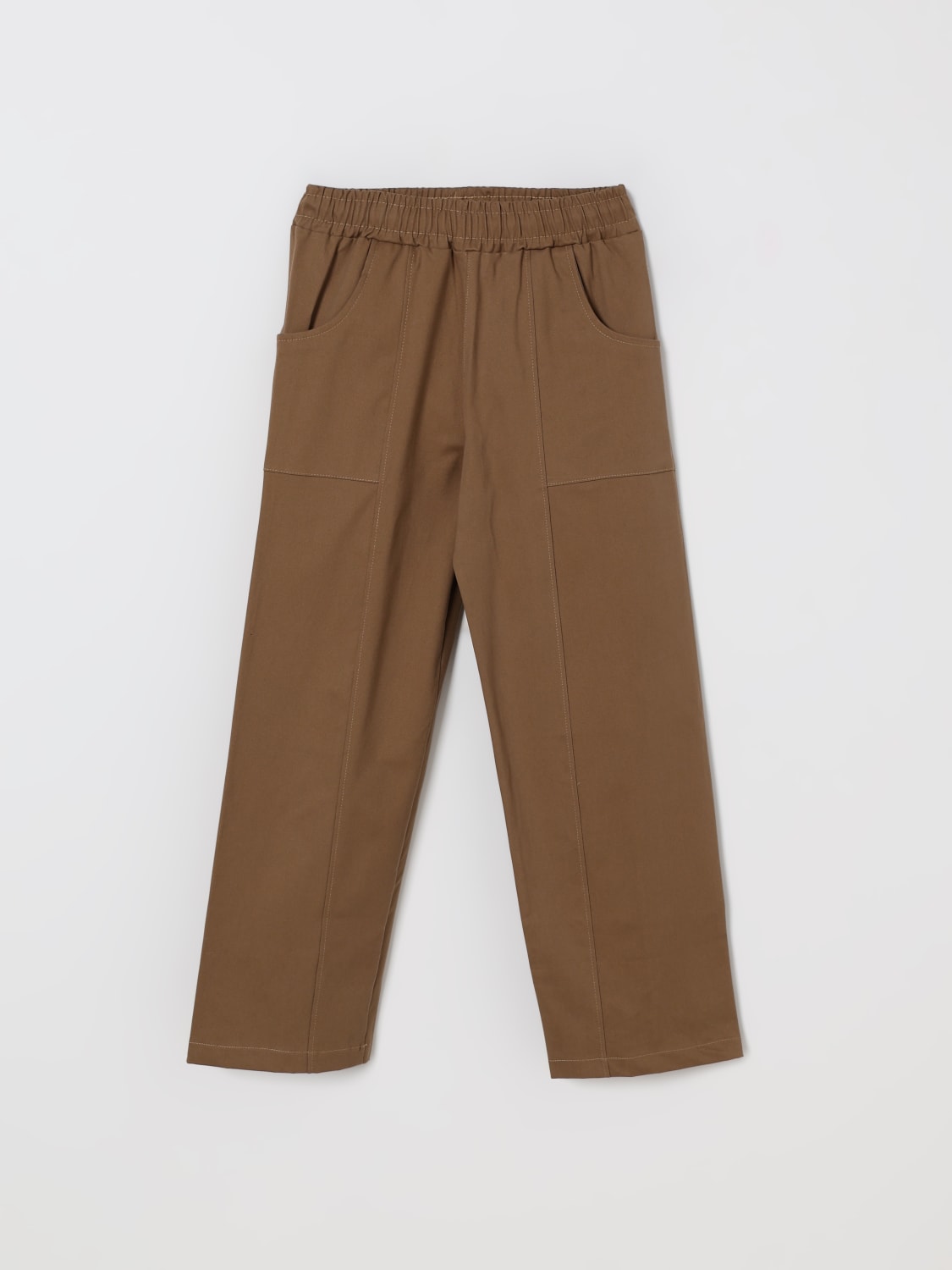 DISCLAIMER PANTS: Pants kids Disclaimer, Brown - Img 1