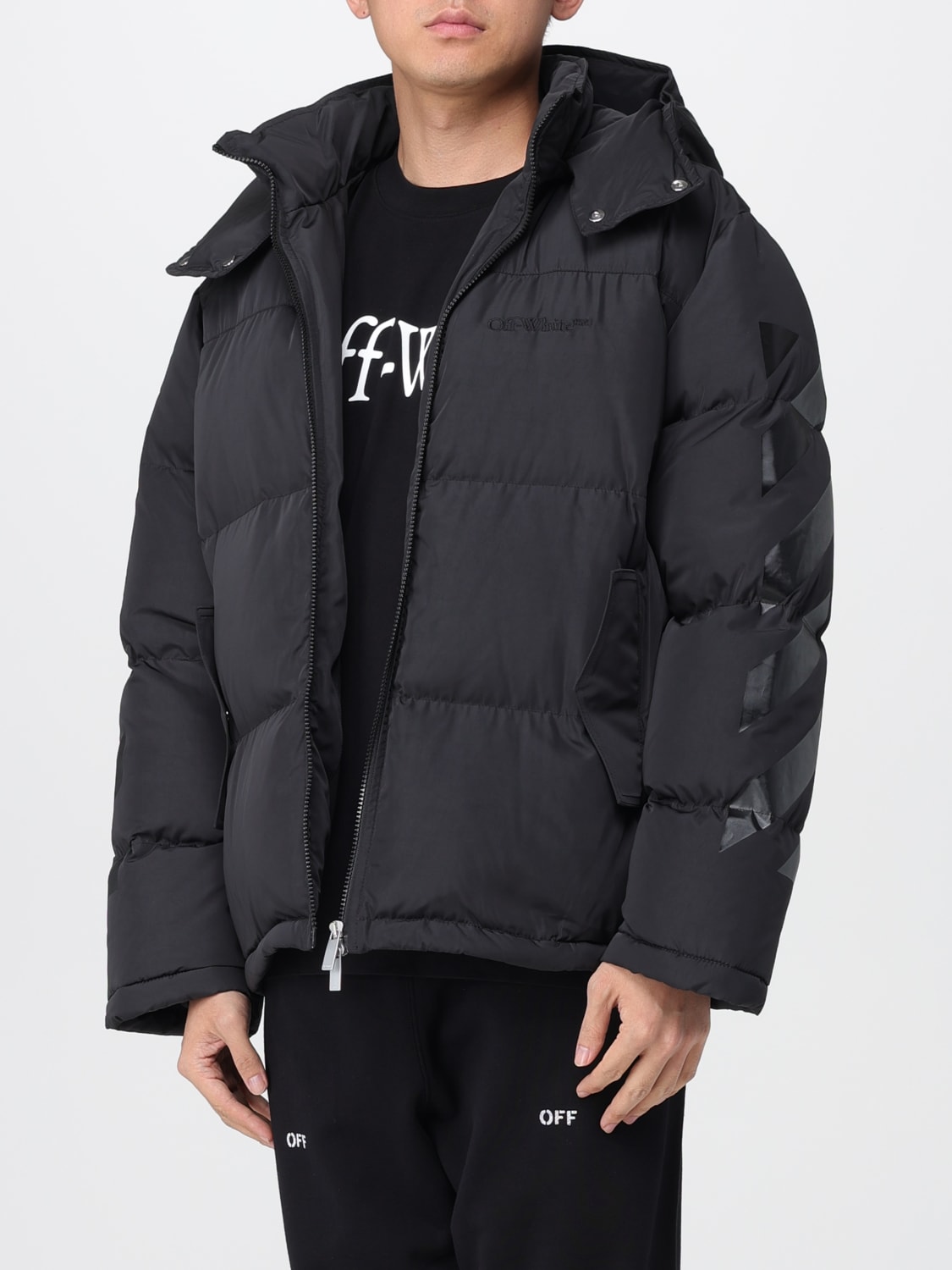 OFF-WHITE КУРТКА: Куртка Мужское Off-white, Черный - Img 4
