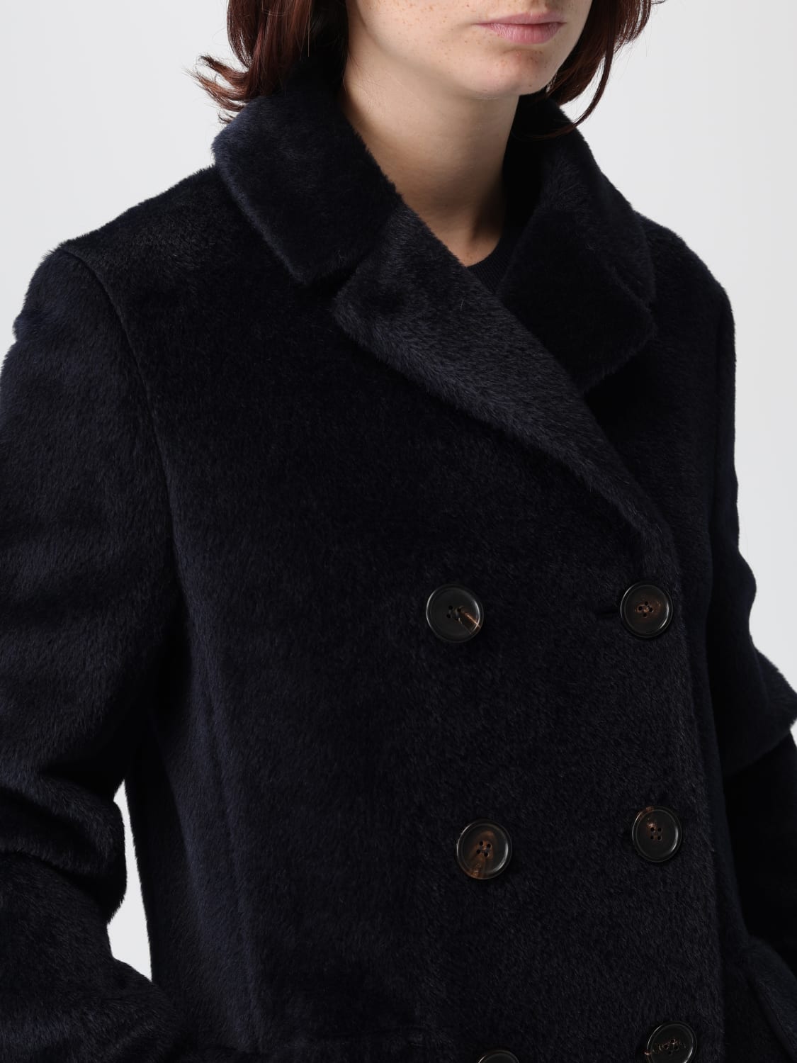 'S MAX MARA COAT: Jacket woman 's Max Mara, Blue - Img 5