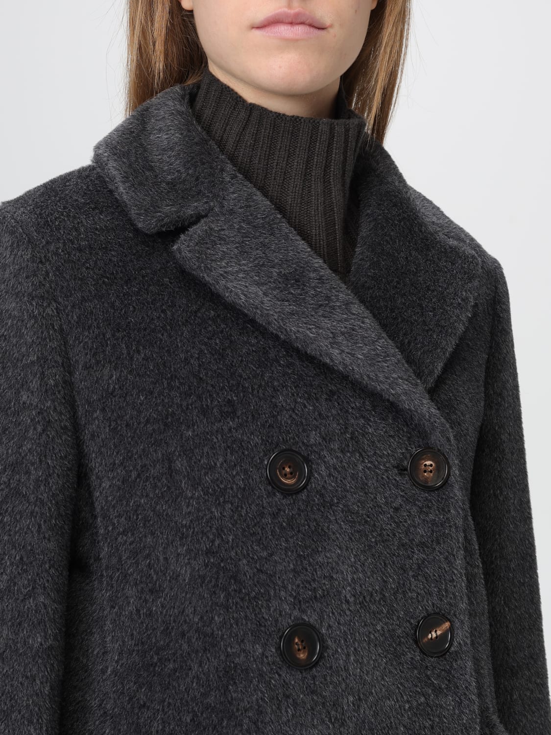 'S MAX MARA MANTEL: Jacke damen 's Max Mara, Grau - Img 5