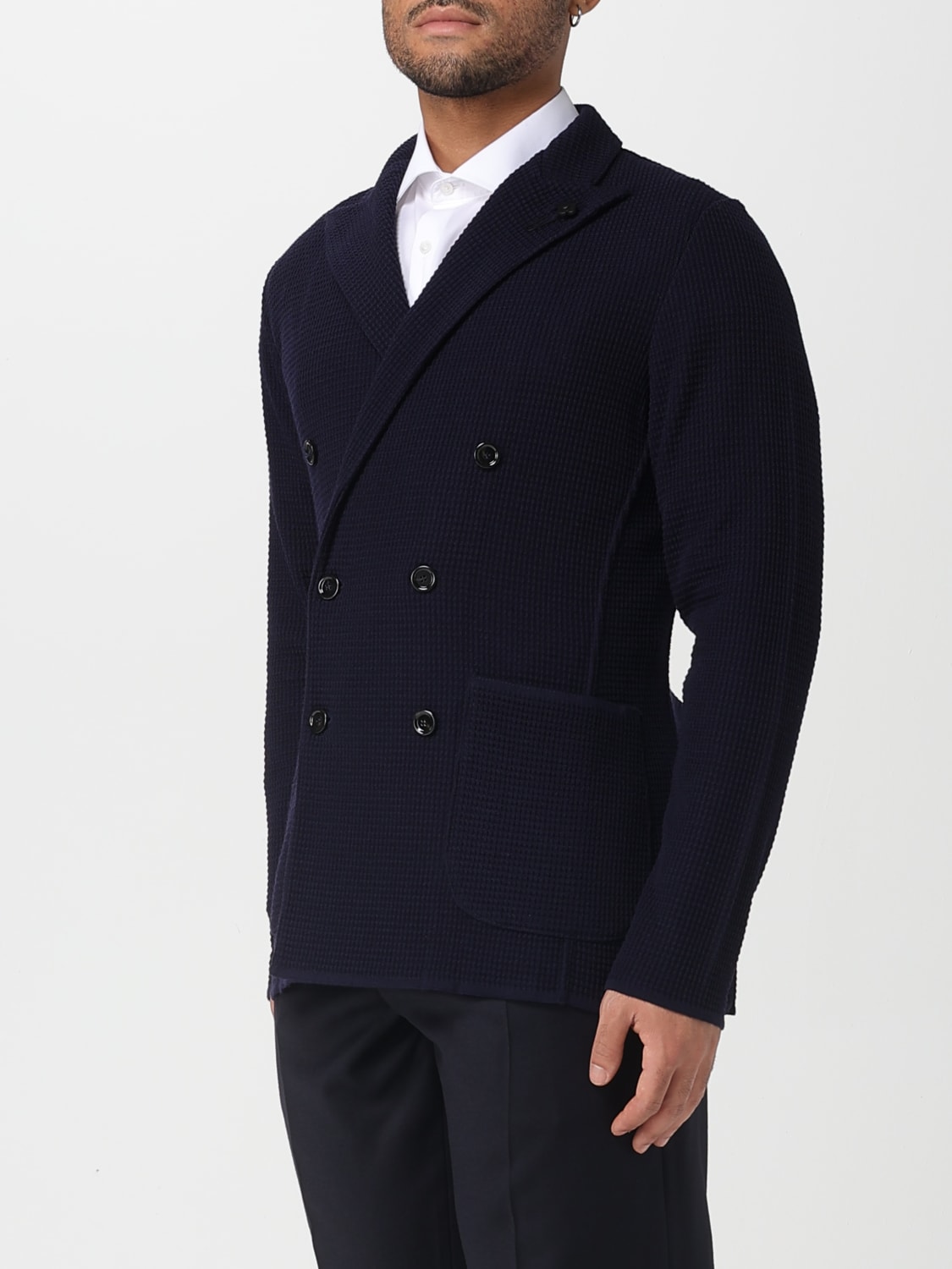 LARDINI JACKET: Jacket men Lardini, Navy - Img 3