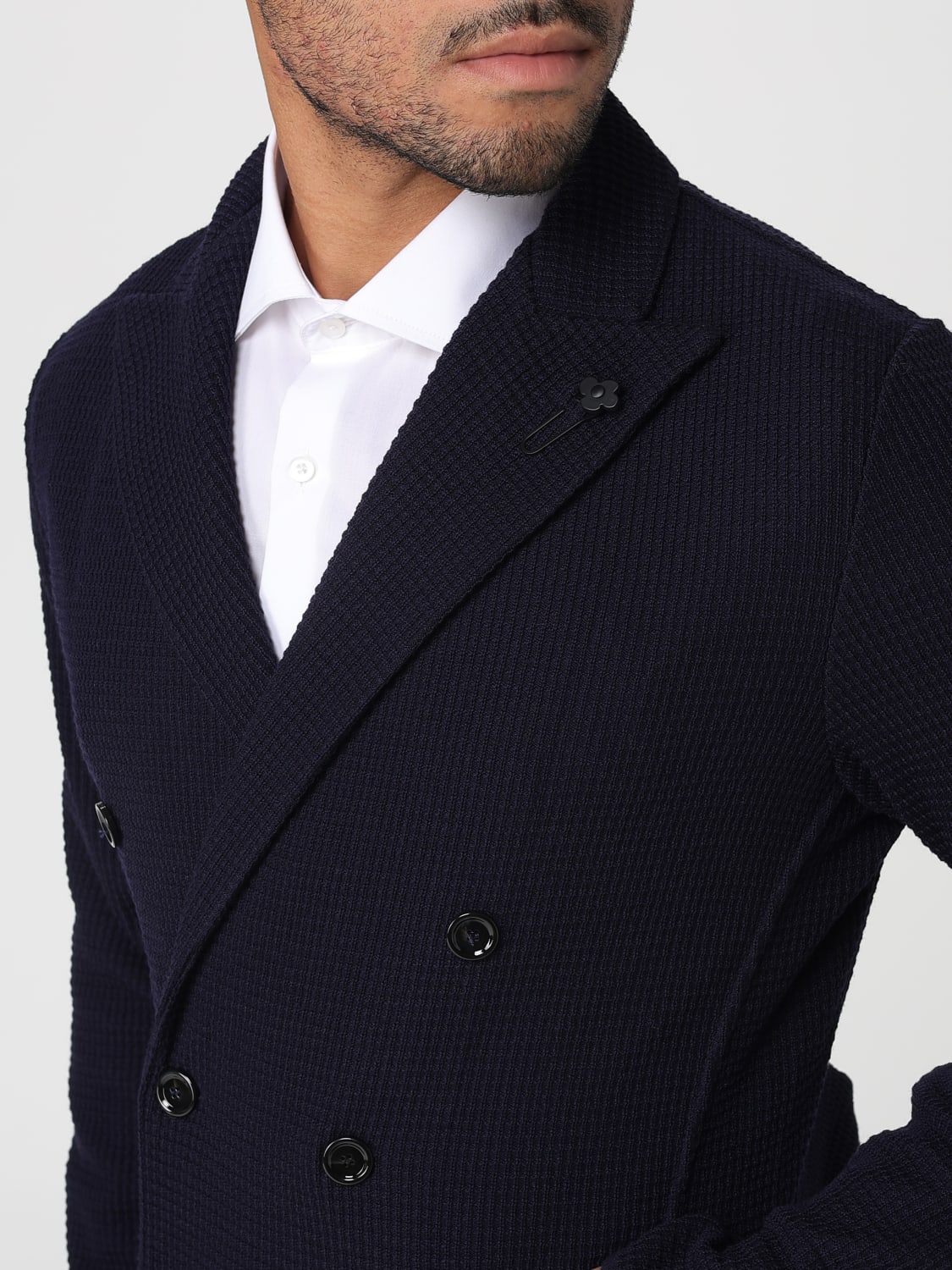 LARDINI JACKET: Jacket men Lardini, Navy - Img 4