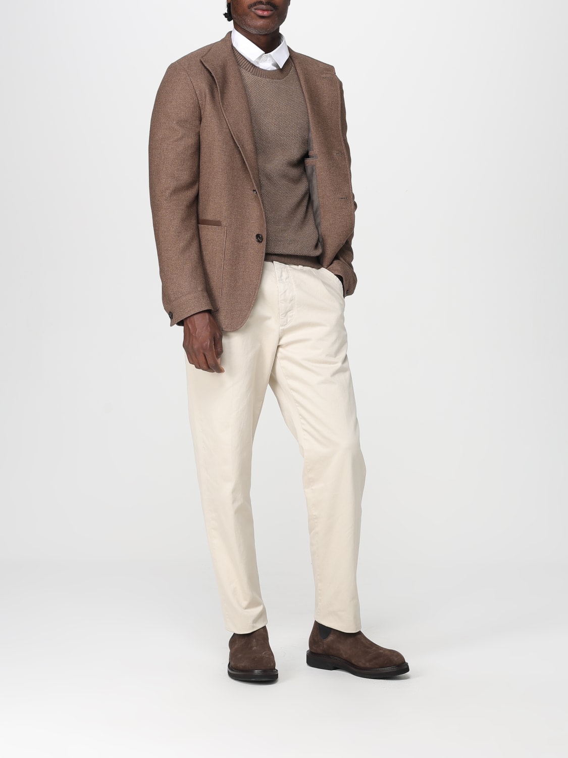 ZEGNA セーター: セーター メンズ Zegna, ブラウン - Img 2