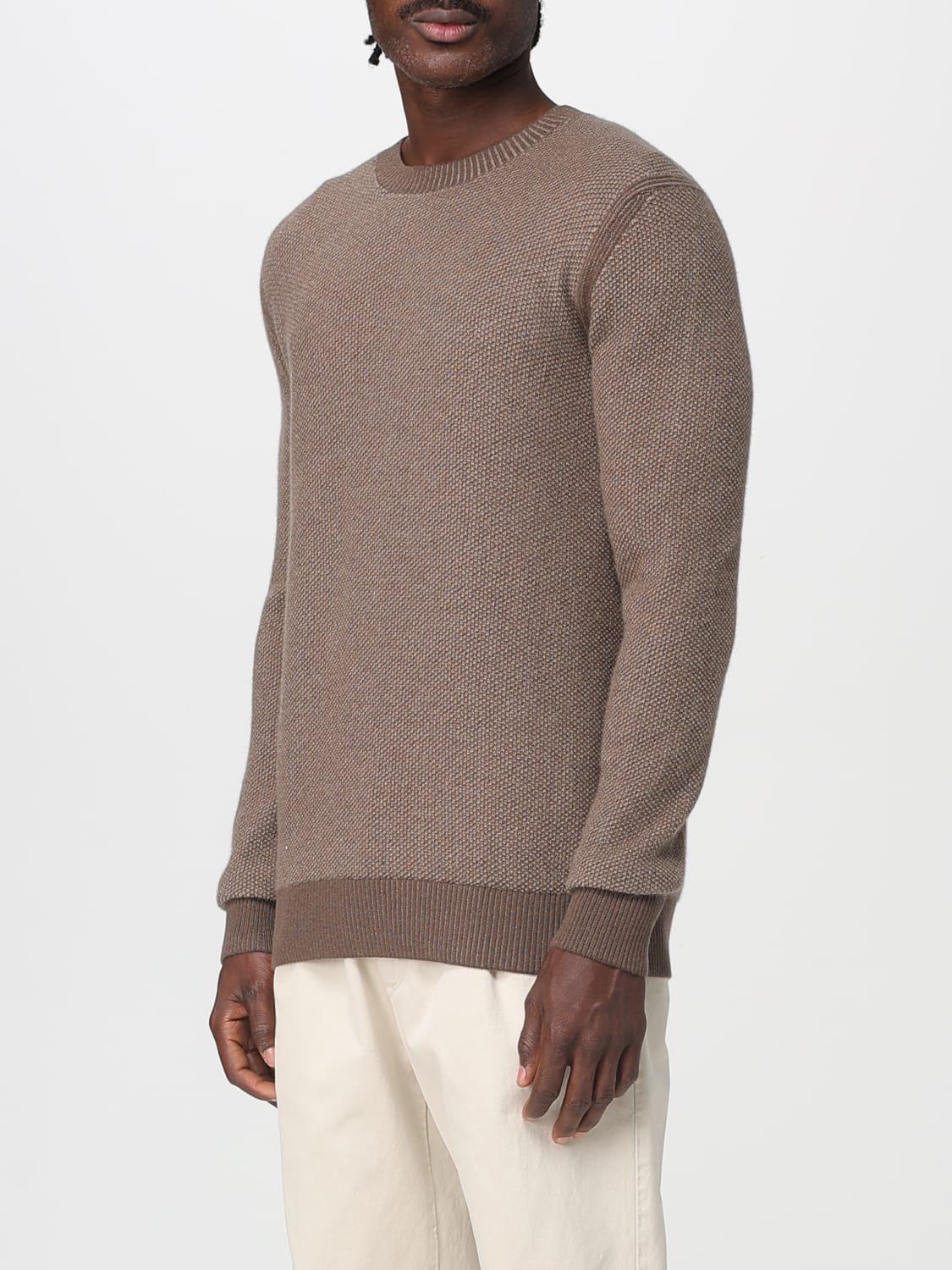 ZEGNA セーター: セーター メンズ Zegna, ブラウン - Img 4