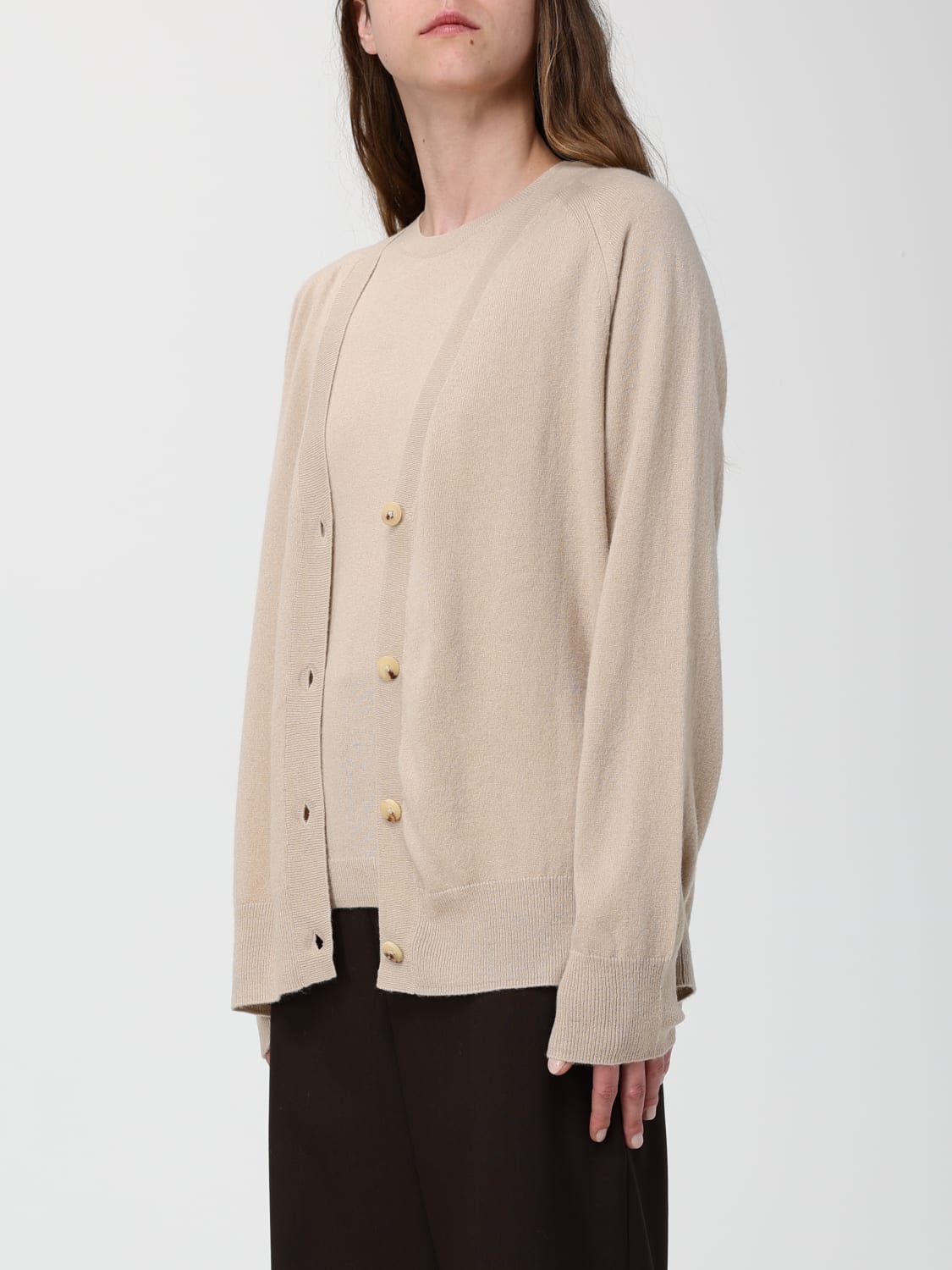 MM MAX MARA JACKE: Strickjacke damen Mm Max Mara, Beige - Img 4