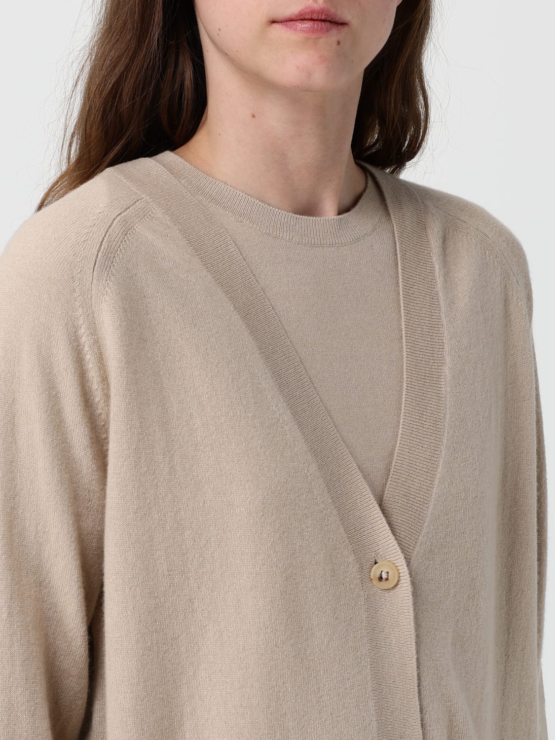 MM MAX MARA JACKE: Strickjacke damen Mm Max Mara, Beige - Img 5