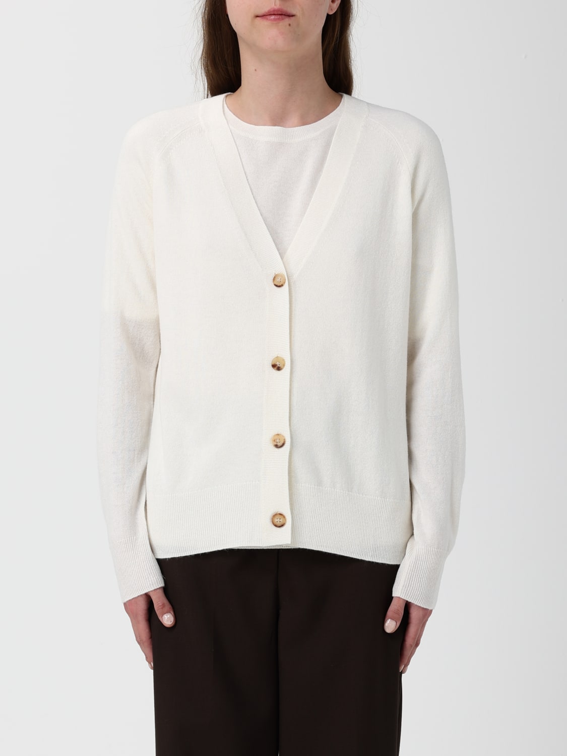 MM MAX MARA JACKE: Strickjacke damen Mm Max Mara, Ivory - Img 1