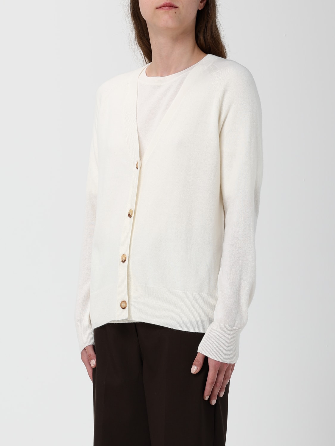MM MAX MARA JACKE: Strickjacke damen Mm Max Mara, Ivory - Img 4