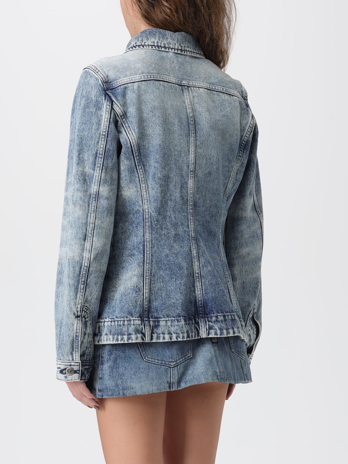 DIESEL JACKET: Jacket woman Diesel, Blue - Img 3