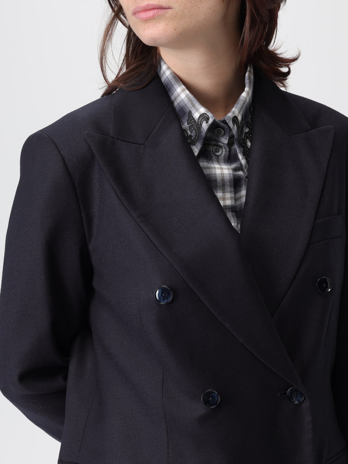 BARENA JACKET: Jacket woman Barena, Navy - Img 5