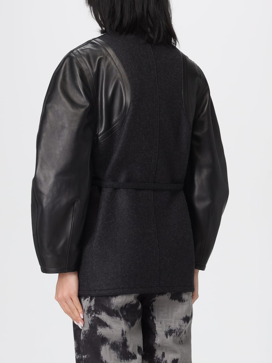 FENDI MANTEL: Jacke damen Fendi, Grau - Img 3