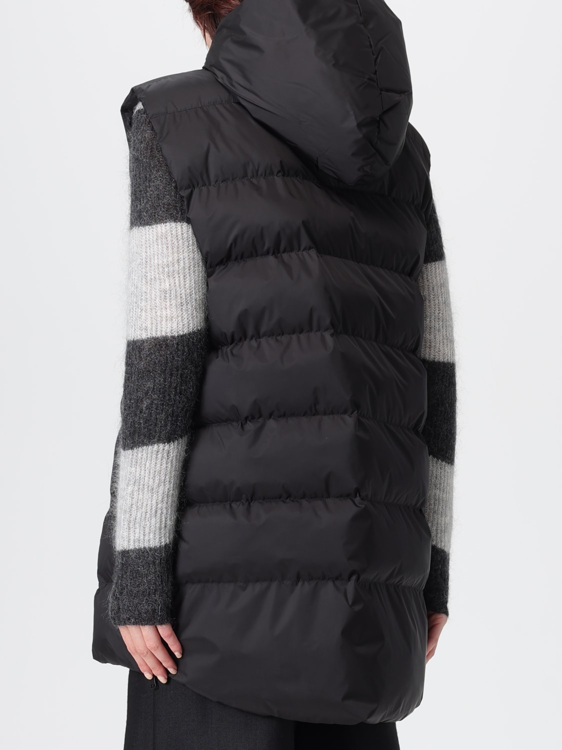 MM MAX MARA GILET: Manteau femme Mm Max Mara, Noir - Img 3