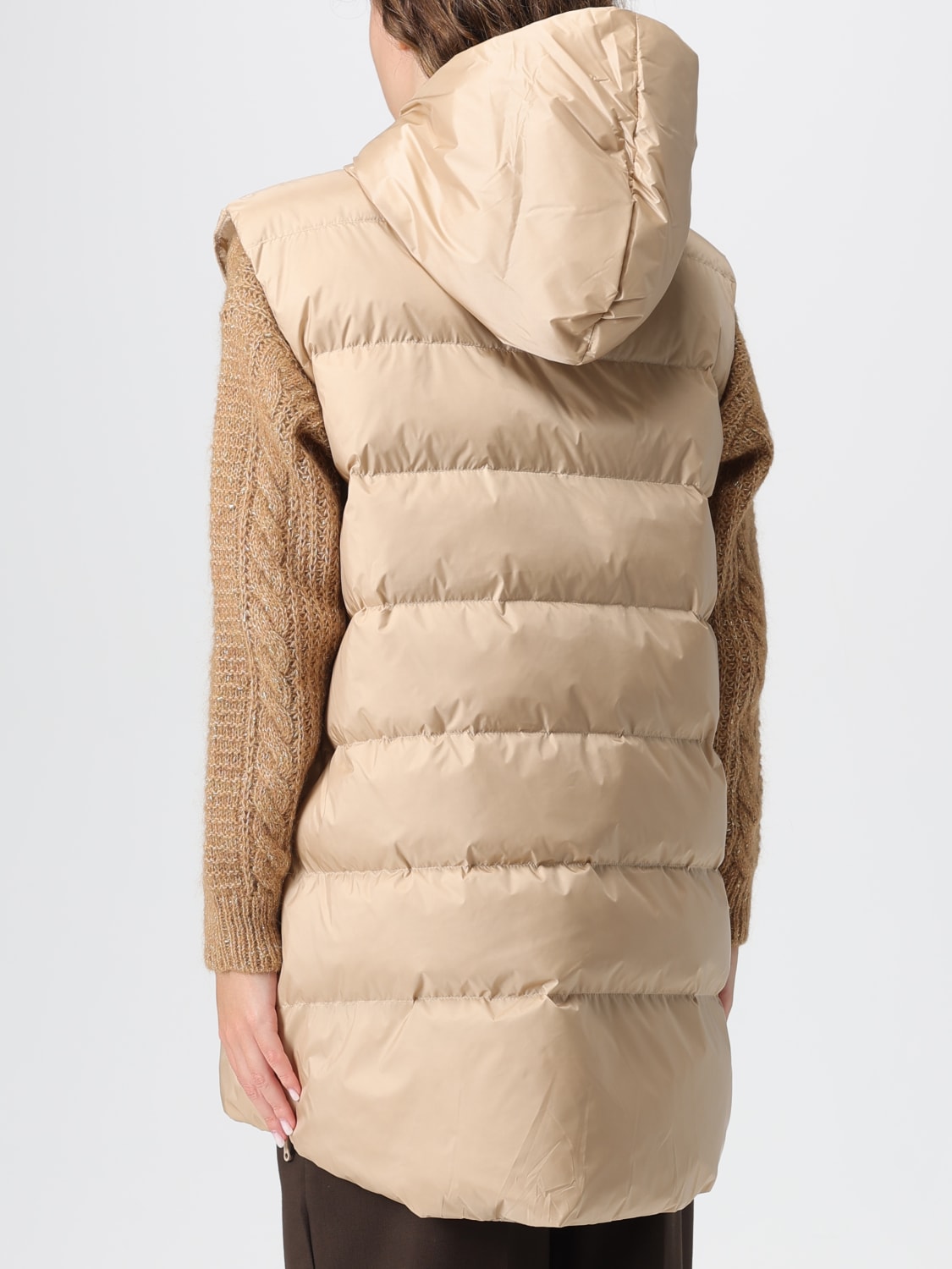 MM MAX MARA GILET: Manteau femme Mm Max Mara, Jaune - Img 3