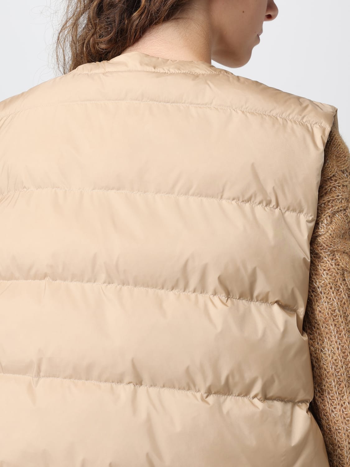 MM MAX MARA GILET: Manteau femme Mm Max Mara, Jaune - Img 5